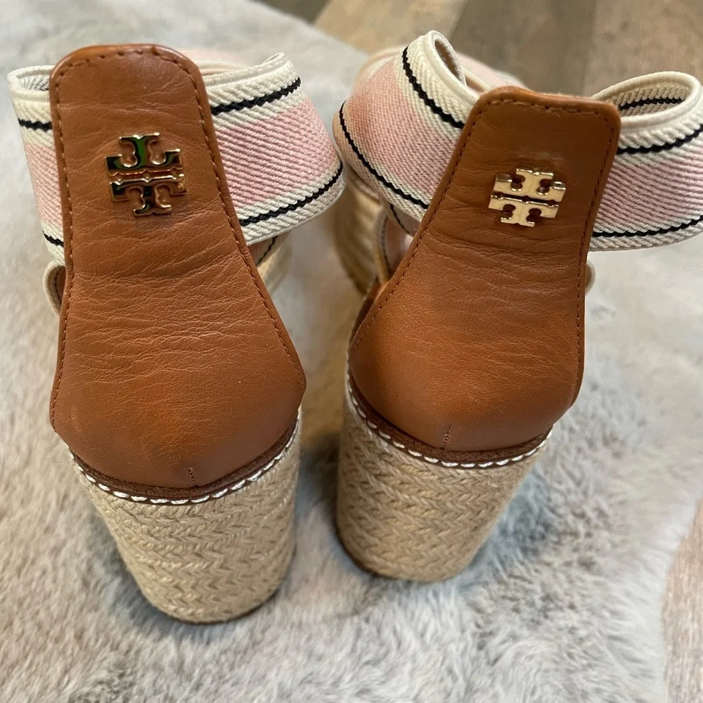 Tory Burch Pink Espadrille Sandals